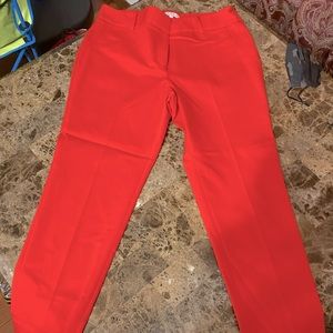 Orange straight leg slacks size 12